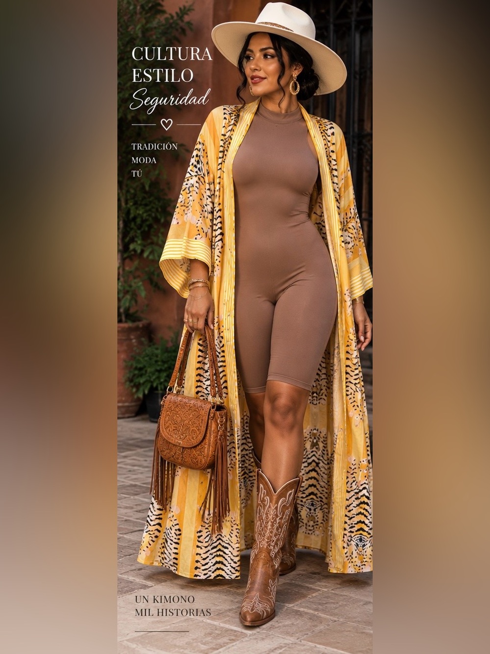 Made in India Tiger Print Kimono Robe 🐅💛
